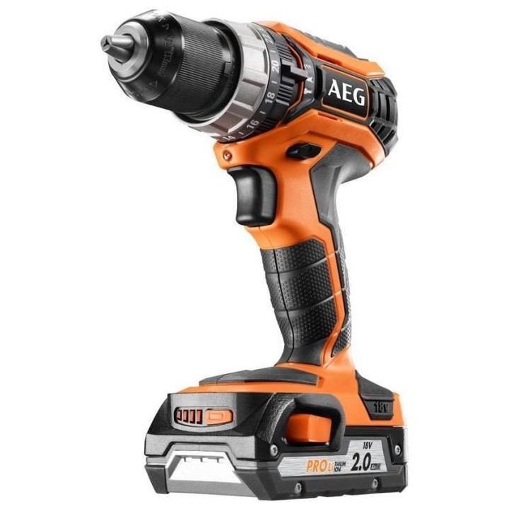 AEG POWERTOOLS Perceuse percussion 18V 2 batteries lithium 2,0Ah