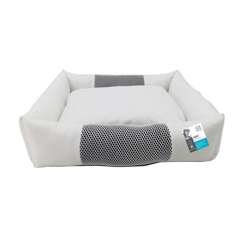 M PETS NEST Paniere pour chien et chat - Taille M - Bleu et blanc