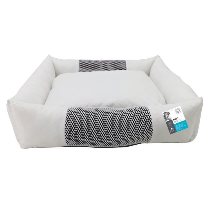 M PETS NEST Paniere pour chien et chat - Taille M - Bleu et blanc