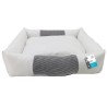 M PETS NEST Paniere pour chien et chat - Taille M - Bleu et blanc