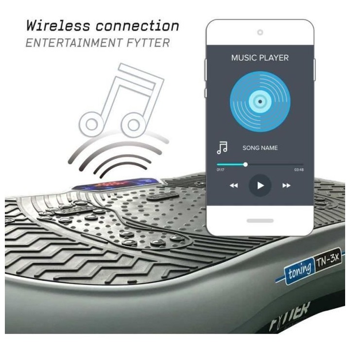 FYTTER Plateforme vibrante TN-3X - 1000W - Ecran rétro-éclairé