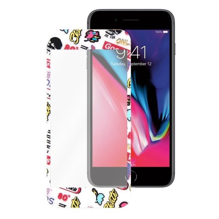 T'nB TGIPH8STICK Protection verre trempé + accessoires Transparent/Bo