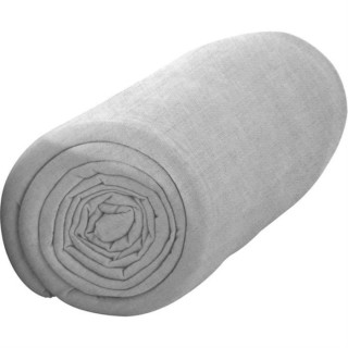 TODAY Drap Housse 90X190 1 personne Percale uni gris PREMIUM TODAY