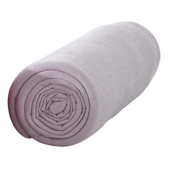 TODAY Drap Housse 90X190 1 personne Percale uni rose PREMIUM TODAY