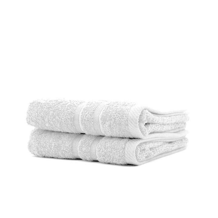 TODAY Lot de 2 Serviettes de toilette Chantilly - 100% Coton - 50 x 10