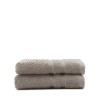 TODAY Lot de 2 Serviettes de toilette Mastic - 100% Coton - 50 x 100 cm TODAY