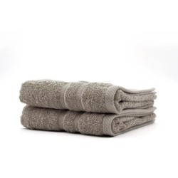 TODAY Lot de 2 Serviettes de toilette Mastic - 100% Coton - 50 x 100 cm TODAY