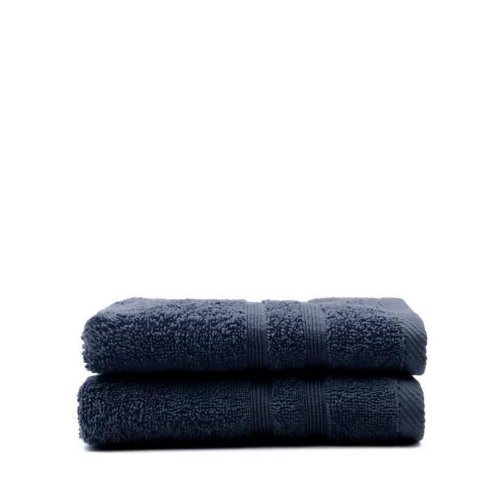TODAY Lot de 2 Serviettes de toilette Ciel d'orage - 100% Coton - 50 x