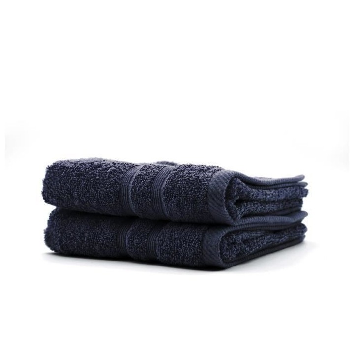 TODAY Lot de 2 Serviettes de toilette Ciel d'orage - 100% Coton - 50 x