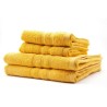 TODAY Lot de 2 Serviettes 50 x 100 cm + 2 Draps de bain 70 x 130 cm - 100% Coton - Safran TODAY