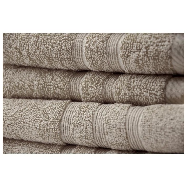 TODAY Lot de 2 Serviettes 50 x 100 cm + 2 Draps de bain 70 x 130 cm -