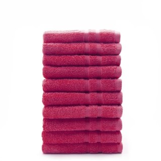 TODAY Lot de 10 Serviettes de toilette Jus de myrtille - 100% Coton -