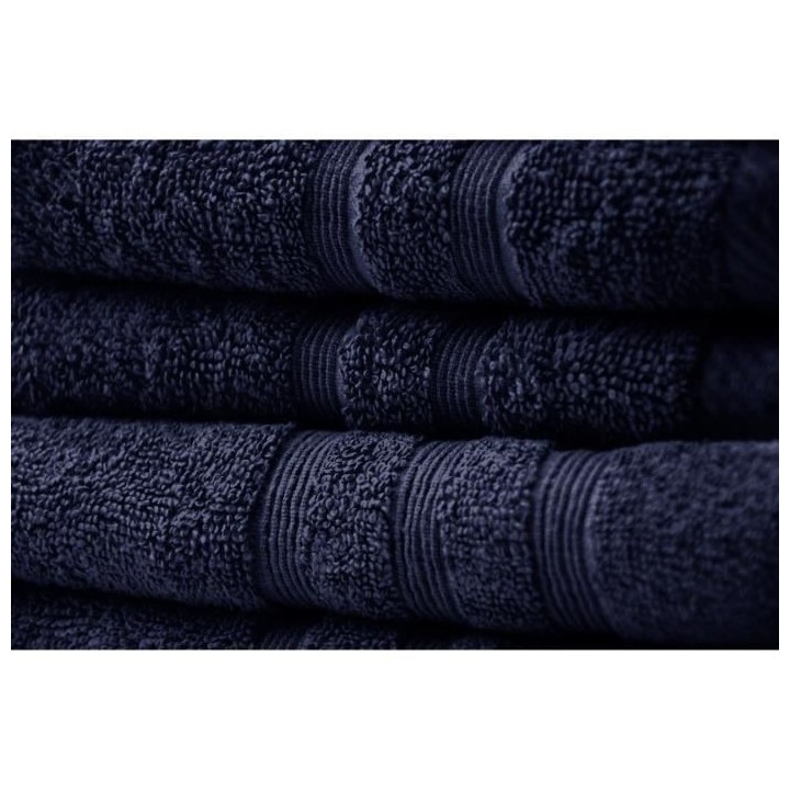 TODAY Lot de 10 Serviettes de toilette Ciel d'orage - 50 x 100 cm - 10