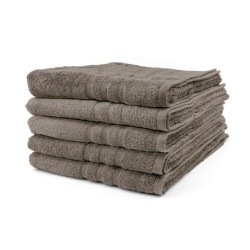 TODAY Lot de 5 Draps de bain Mastic - 70 x 130 cm - 100% coton TODAY