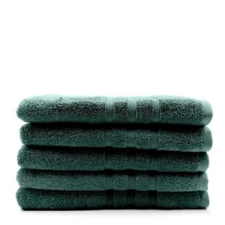 TODAY Lot de 5 Draps de bain Emeraude - 70 x 130 cm - 100% coton TODAY