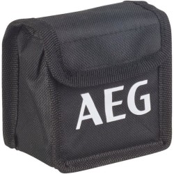 AEG Mesure laser CLR215-B, portée 15 m, laser rouge, 2 lignes, avec 1 adaptateur, 2 piles AA, 1 pochette de rangement, bande ve