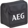 AEG Mesure laser CLR215-B, portée 15 m, laser rouge, 2 lignes, avec 1 adaptateur, 2 piles AA, 1 pochette de rangement, bande ve