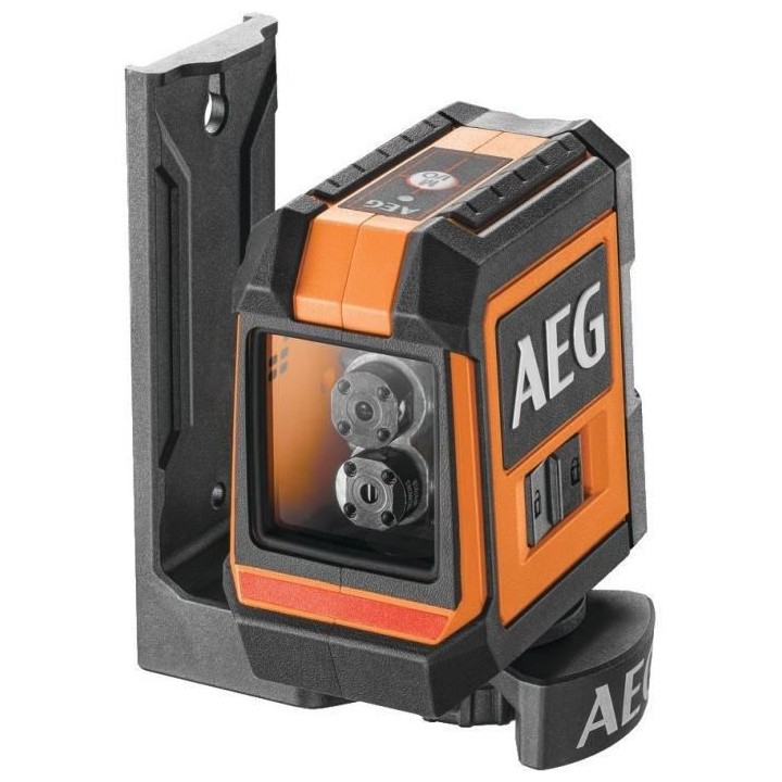 AEG Mesure laser CLR215-B, portée 15 m, laser rouge, 2 lignes, avec 1