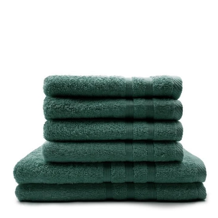 TODAY Lot de 4 Serviettes de bain 50 x 100 cm + 2 Draps de bain 70 x 1