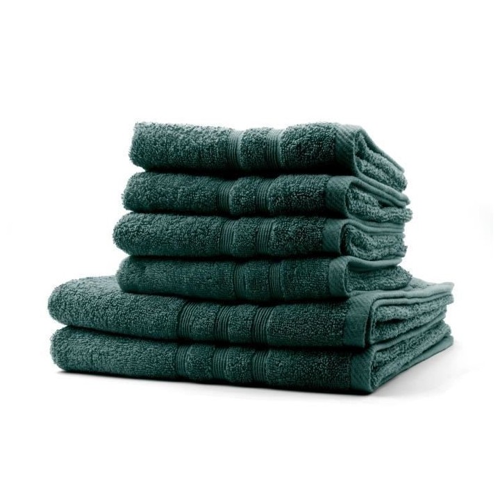 TODAY Lot de 4 Serviettes de bain 50 x 100 cm + 2 Draps de bain 70 x 1