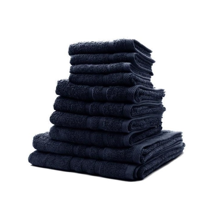 TODAY Lot de 4 Serviettes de bain 30x50cm + 4 Serviettes de bain 50x10