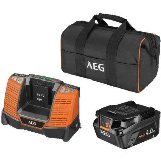 AEG - Pack 18V chargeur + 1 batterie Pro lithium 18V 4 -0 Ah HIGH DEMA