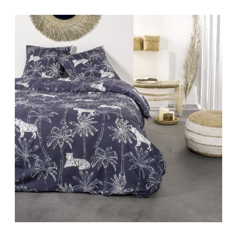 Parure de lit - Sunhine 7.03 - 220 x 240 cm - 100% coton - Imprimé jungle - TODAY