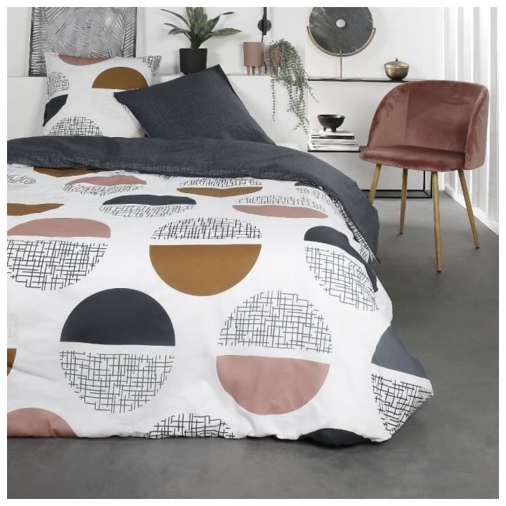 Parure de lit - Sunhine 7.47 - 240 x 260 cm - 100% coton - Imprimé g