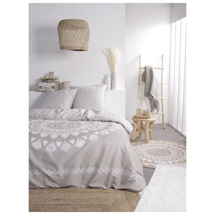 TODAY Parure de lit 2 personnes Slow Life - 220 x 240 cm - 100% Coton