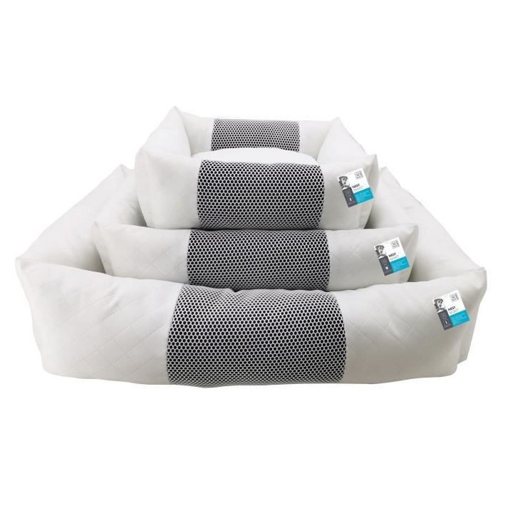 M PETS NEST - Paniere pour chien et chat - Taille L - Bleu et blanc