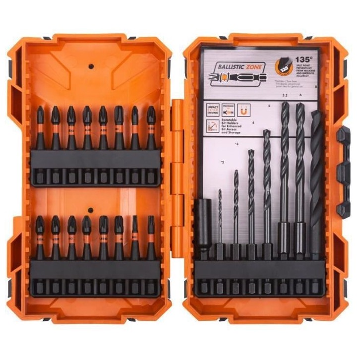 AEG - Coffret de vissage/perçage 24pcs 50mm  - AAKSDDD24