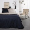 TODAY Jules Parure de lit - Coton - 2 personnes - 220 x 240 cm - Bicolore Bleu et Beige