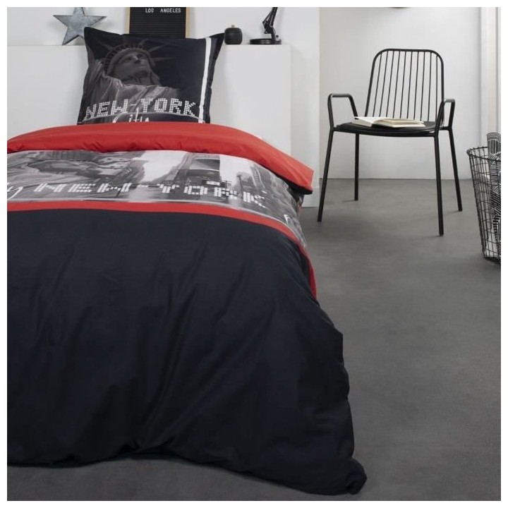 TODAY Clem Parure de lit Coton 1 personne - 140 x 200 cm - Imprimé Ro