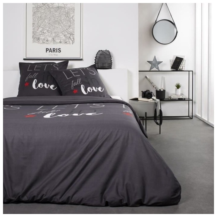 TODAY Parure de lit Coton Love - 2 personnes - 240 x 260 cm - Imprimé