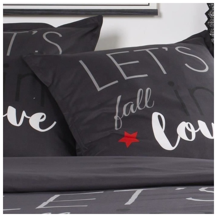 TODAY Parure de lit Coton Love - 2 personnes - 240 x 260 cm - Imprimé