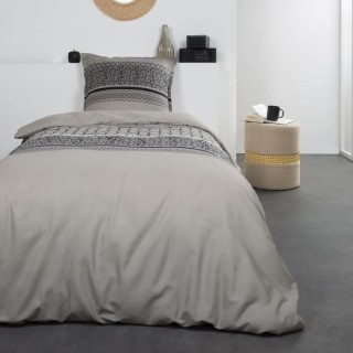 TODAY Parure de lit Coton 1 personne - 140x200 cm - Imprimé Rose Rosa