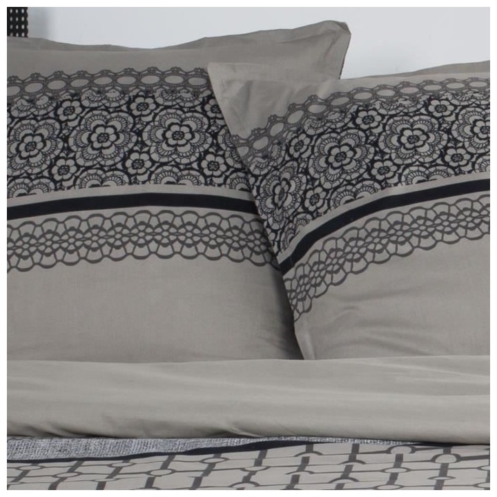 TODAY Parure de lit Coton 2 personnes - 220x240 cm - Imprimé Rose Ros