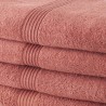 TODAY Lot de 4 Serviettes de Bain 100% coton - 50x100 cm - Terracotta