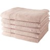 TODAY Lot de 5 Draps de Bain 100 % coton - 70x130 cm - Rose des sables