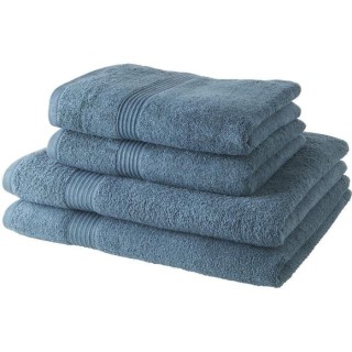 TODAY Lot de 2 Serviettes de Bain 50x100 cm + 2 Draps de Bain 70x130 c
