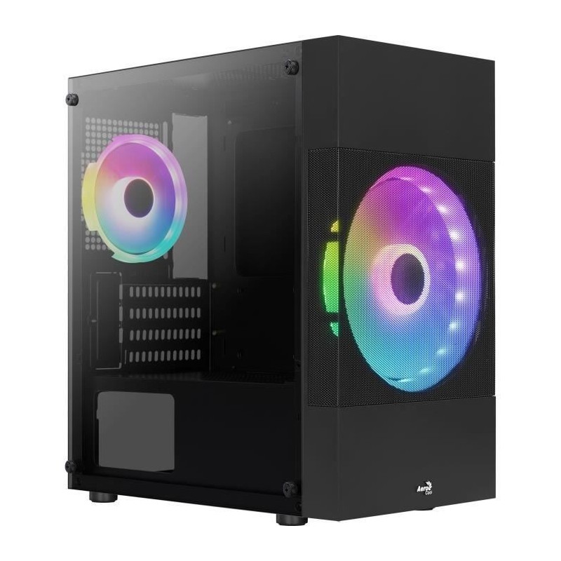 AEROCOOL Atomic Lite G Noir (V2) - Boitier sans alimentation - Mini tour - Format M-ATX