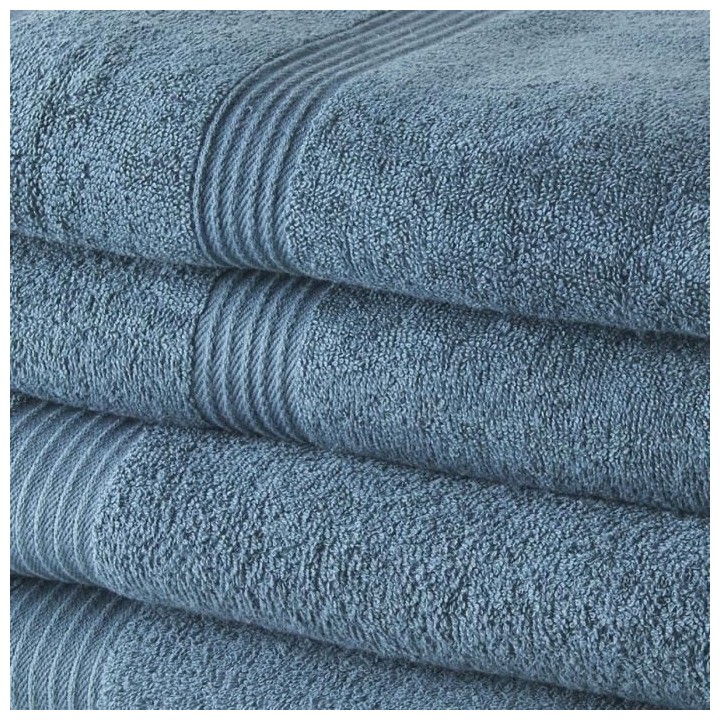 TODAY Lot de 2 Serviettes de Bain 50x100 cm + 2 Draps de Bain 70x130 c