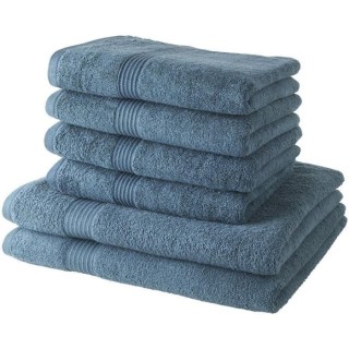 TODAY Lot de 4 Serviettes de Bain 50x100 cm + 2 Draps de Bain 70x130 c