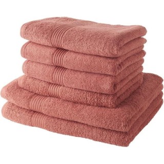 TODAY Lot de 4 Serviettes de Bain 50x100 cm + 2 Draps de Bain 70x130 c