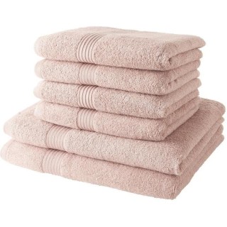 TODAY Lot de 4 Serviettes de Bain 50x100 cm + 2 Draps de Bain 70x130 c