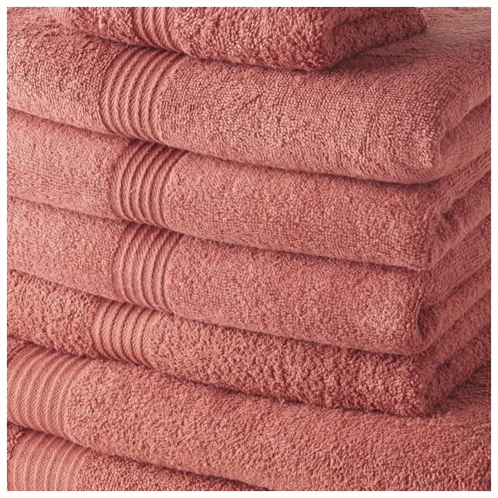 TODAY Lot de 4 Serviettes Invité 30x50 cm + 4 Serviettes de Bain 50x1