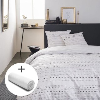 TODAY Sunshine Lot parure de lit - 2 personnes - 100% coton 57 fils -