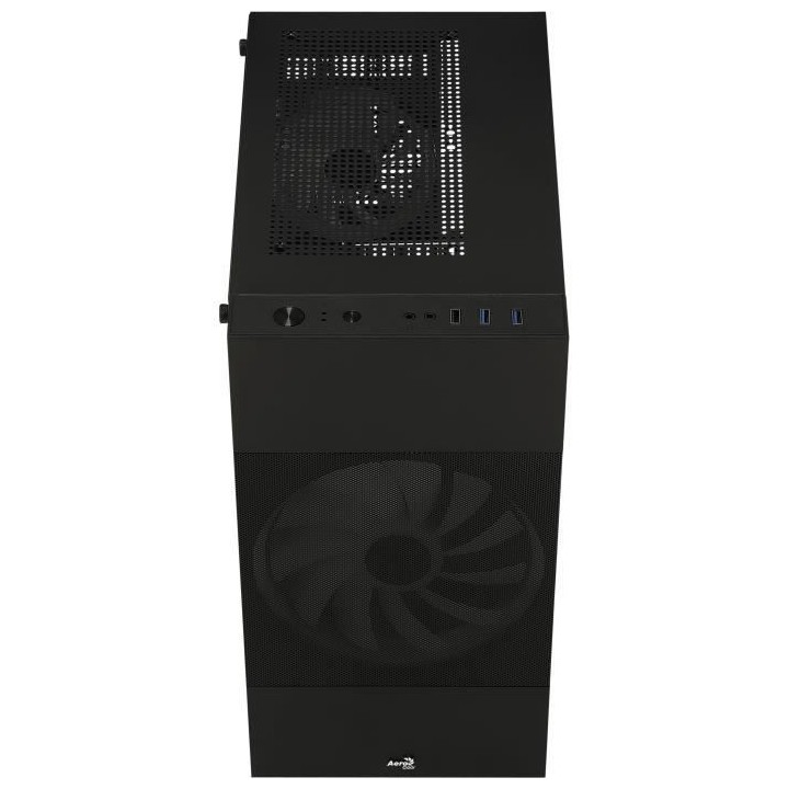 AEROCOOL Atomic Lite G Noir (V2) - Boitier sans alimentation - Mini to