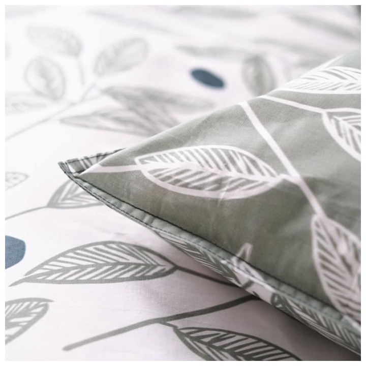 Parure de lit Sunshine - 2 personnes - 220 x 240 cm - 100% coton - Ver