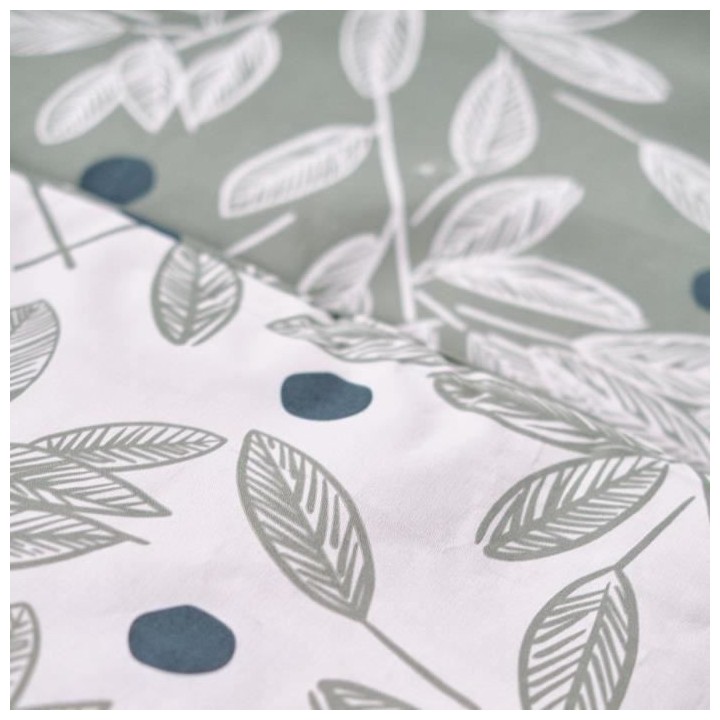 Parure de lit Sunshine - 2 personnes - 220 x 240 cm - 100% coton - Ver